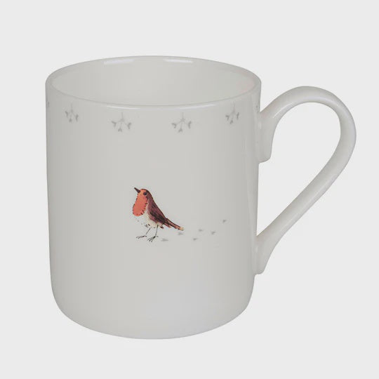 Sophie Allport Robin & Mistletoe Solo Large Mug