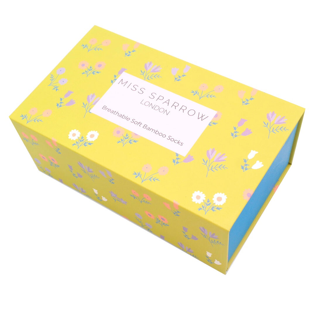 Miss Sparrow Dainty Floral Socks Box  3 Pairs