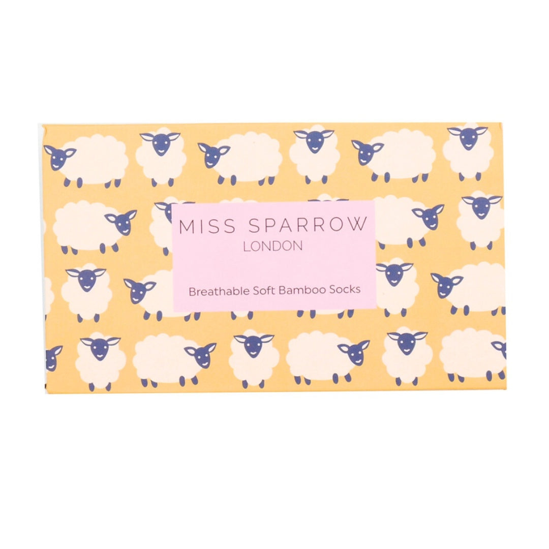 Miss Sparrow Happy Sheep Socks Box  3 Pairs