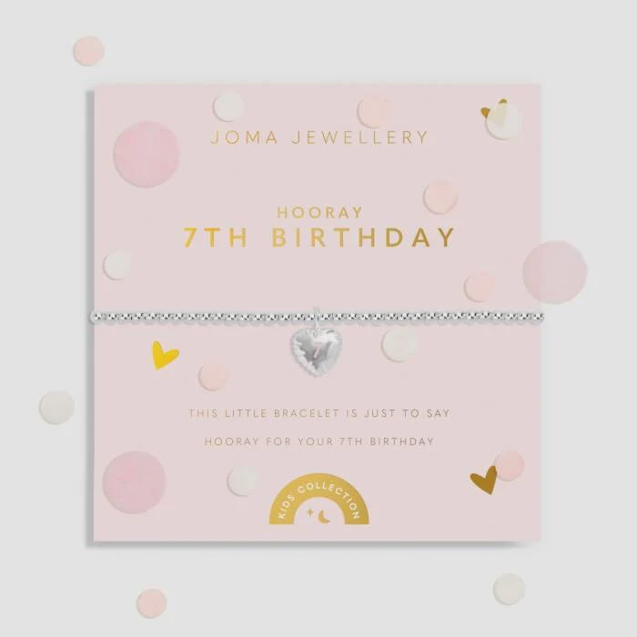 Joma A Little Confetti 7th Birthday Childrens Bracelet