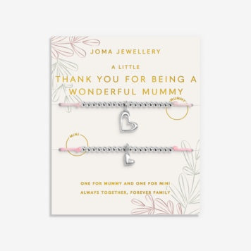 Joma Duo A Little Thank You For Being A Wonderful Mummy Bracelet Set