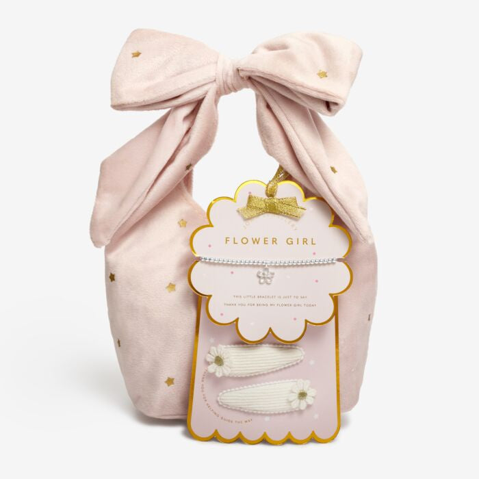 Joma Kids Flower Girl Bracelet & Hair Clips Handbag Gift Set