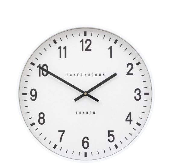 Thomas Kent Cambridge White Wall Clock
