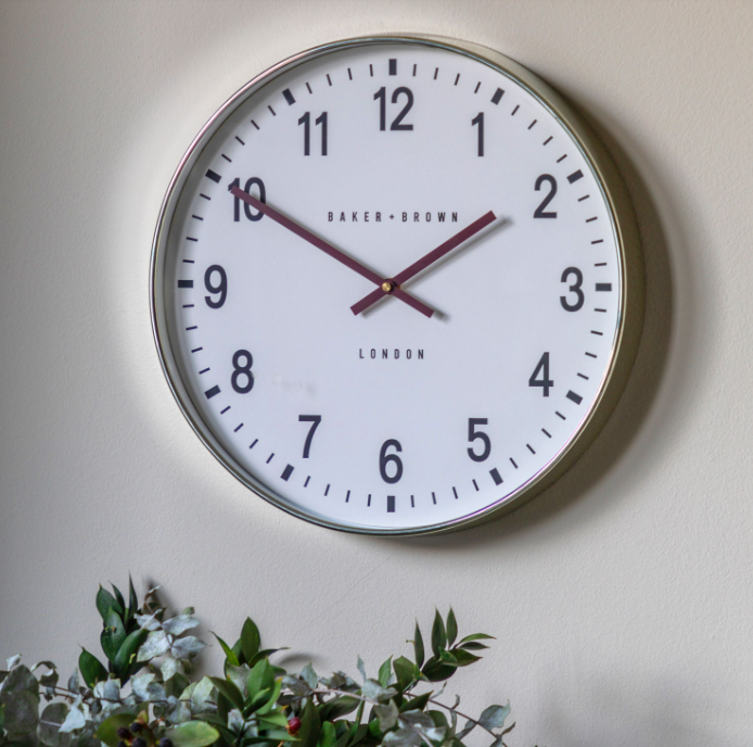 Thomas Kent Cambridge Chrome Wall clock