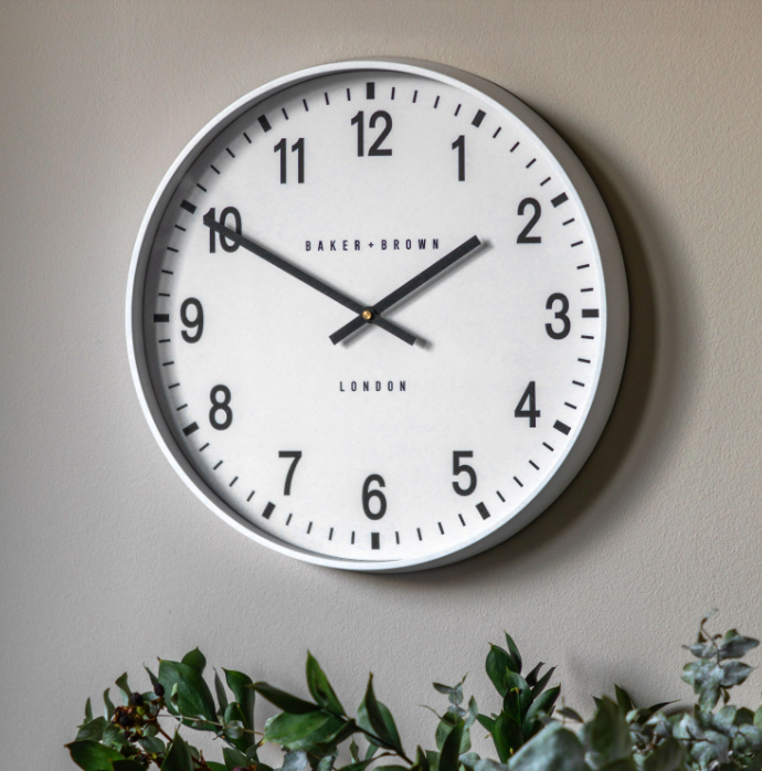 Thomas Kent Cambridge White Wall Clock