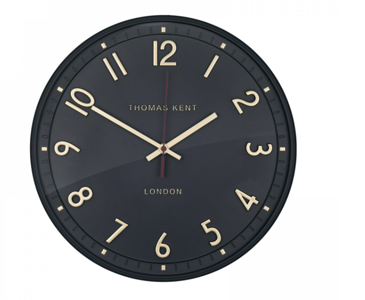 Thomas Kent 14 In Tresco Charcoal Wall Clock