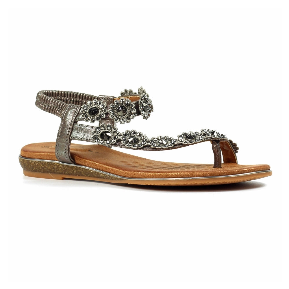 Lunar Charlotte II Pewter Sandal