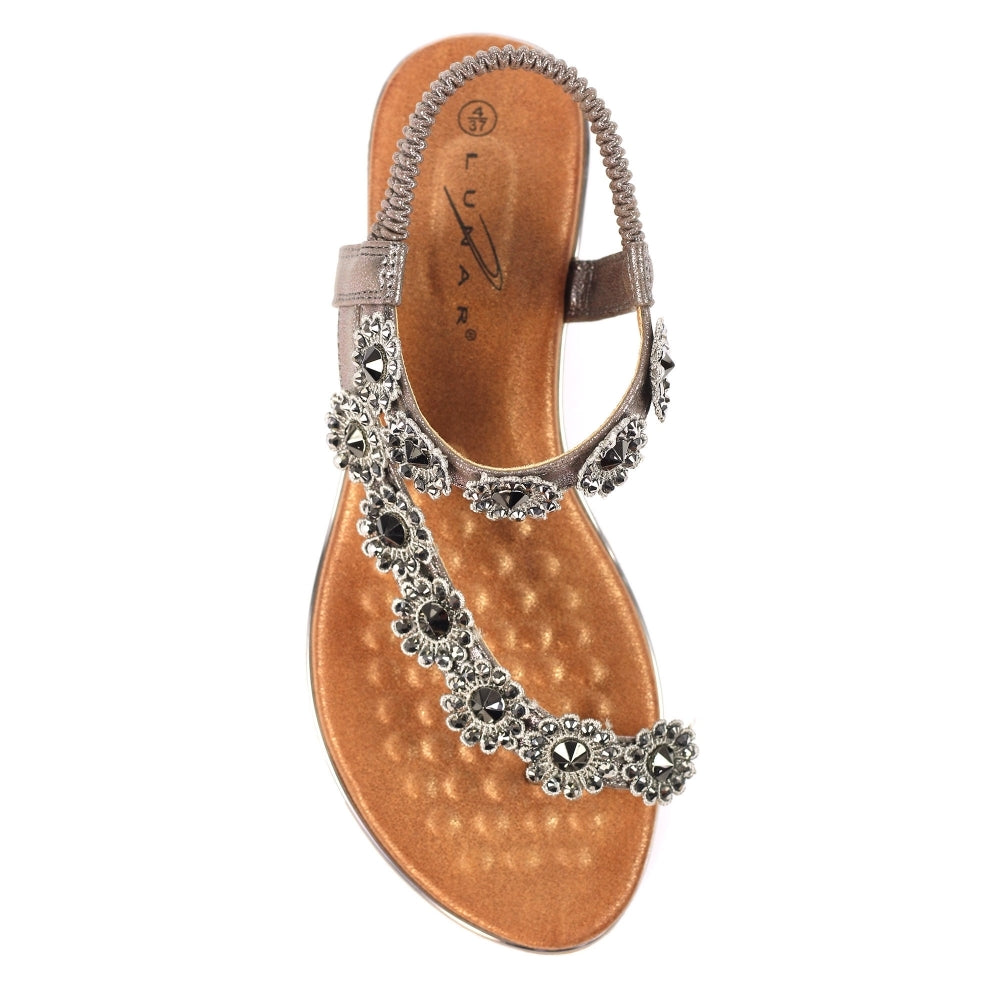 Lunar Charlotte II Pewter Sandal