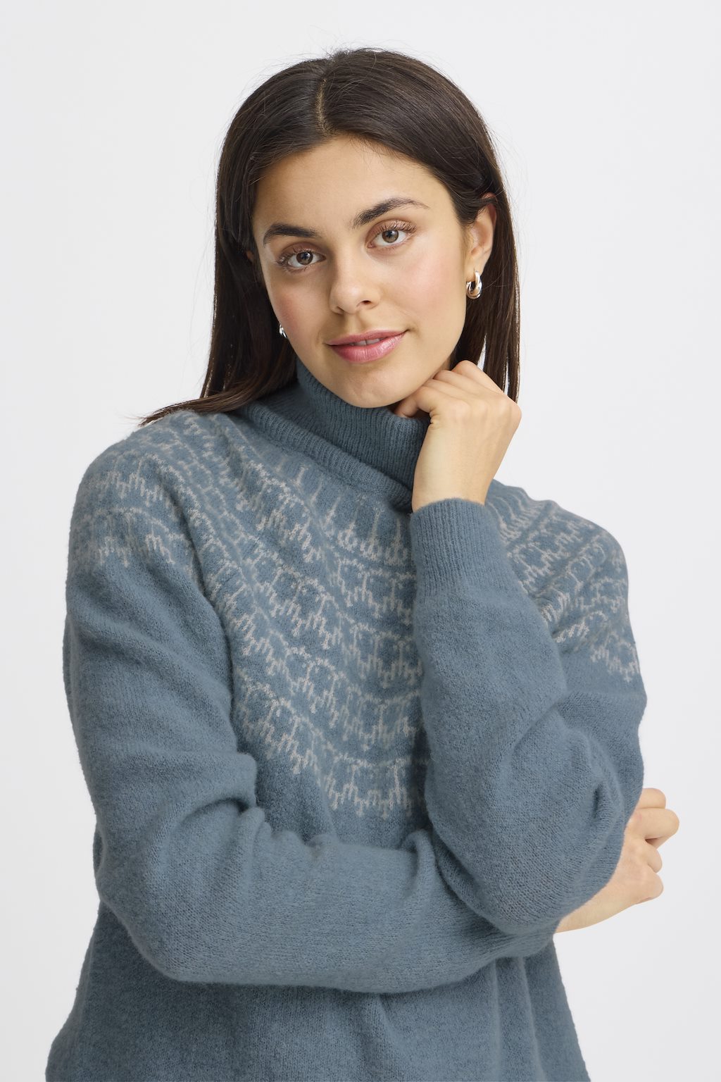 Fransa Isabella Pullover Citadel Mix