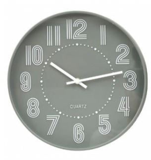 Grey  Tonal 30 CM Wall Clock