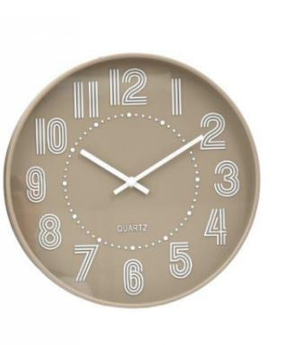 Tan Tonal 30 CM Wall Clock