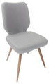 Sweden Sale Large Ext Table With Six Malmo PU Light Grey Chairs