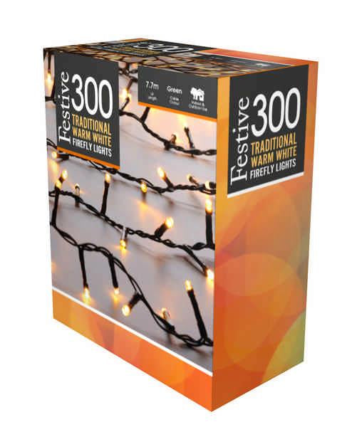 300 Firefly Lights - Traditional Warm White