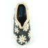 Lunar Daisy Grey Slipper With Daisy Pattern