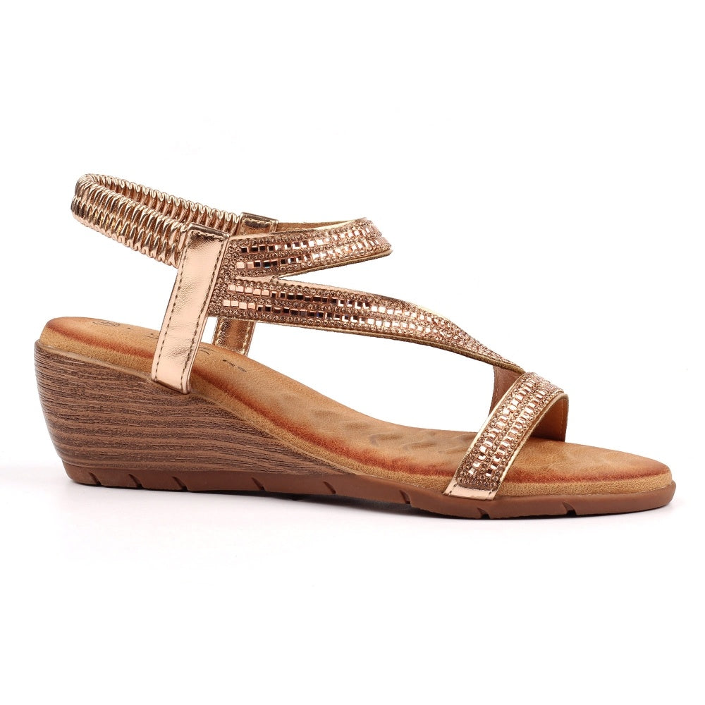 Lunar Darci Rose Wedge Sandal