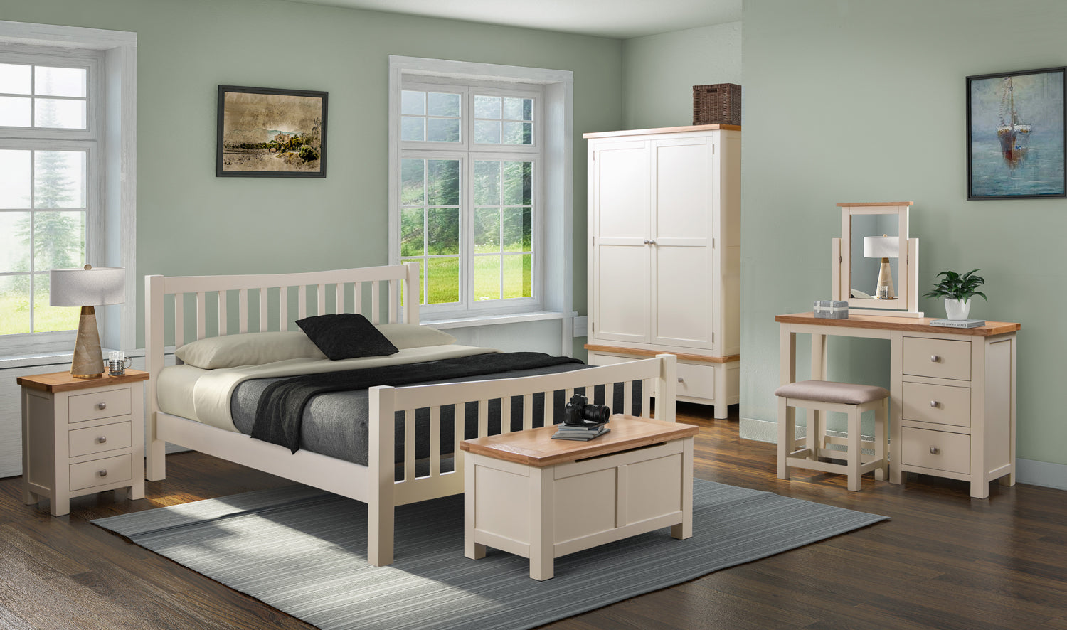Dorchester Ivory 5 Drawer Tall Chest