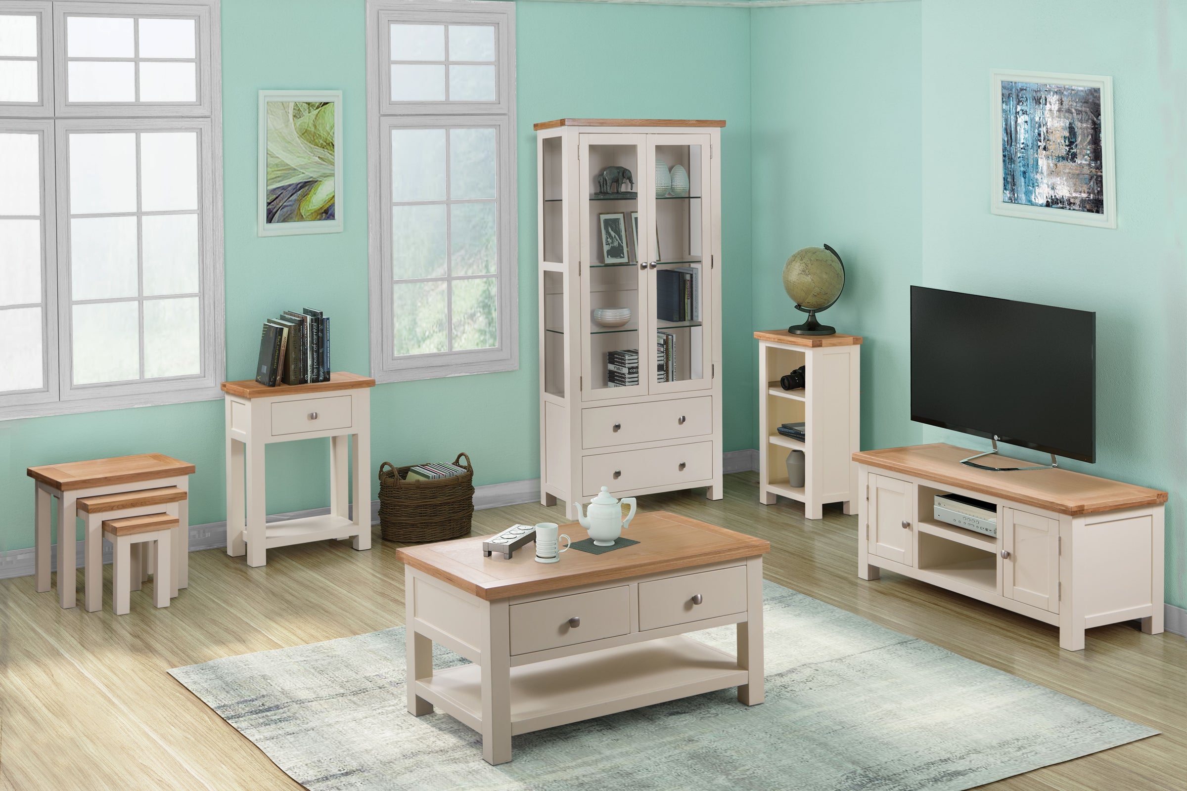 Dorchester Ivory Display Cabinet