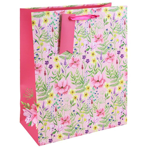 Pink Floral Bag Large