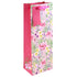 Pink Floral Bottle Bag