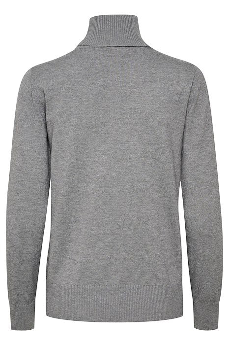 Saint Tropez Mila Rollneck Pullover Mist Grey Melange