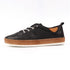Lunar Evie Black Leather Plimsoll