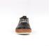Lunar Evie Black Leather Plimsoll