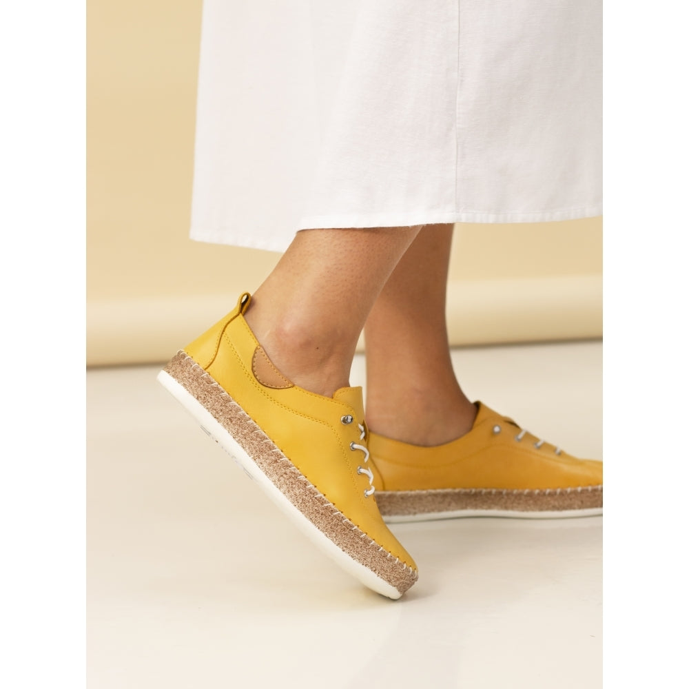 Lunar Evie Mustard Lea. Plimsoll