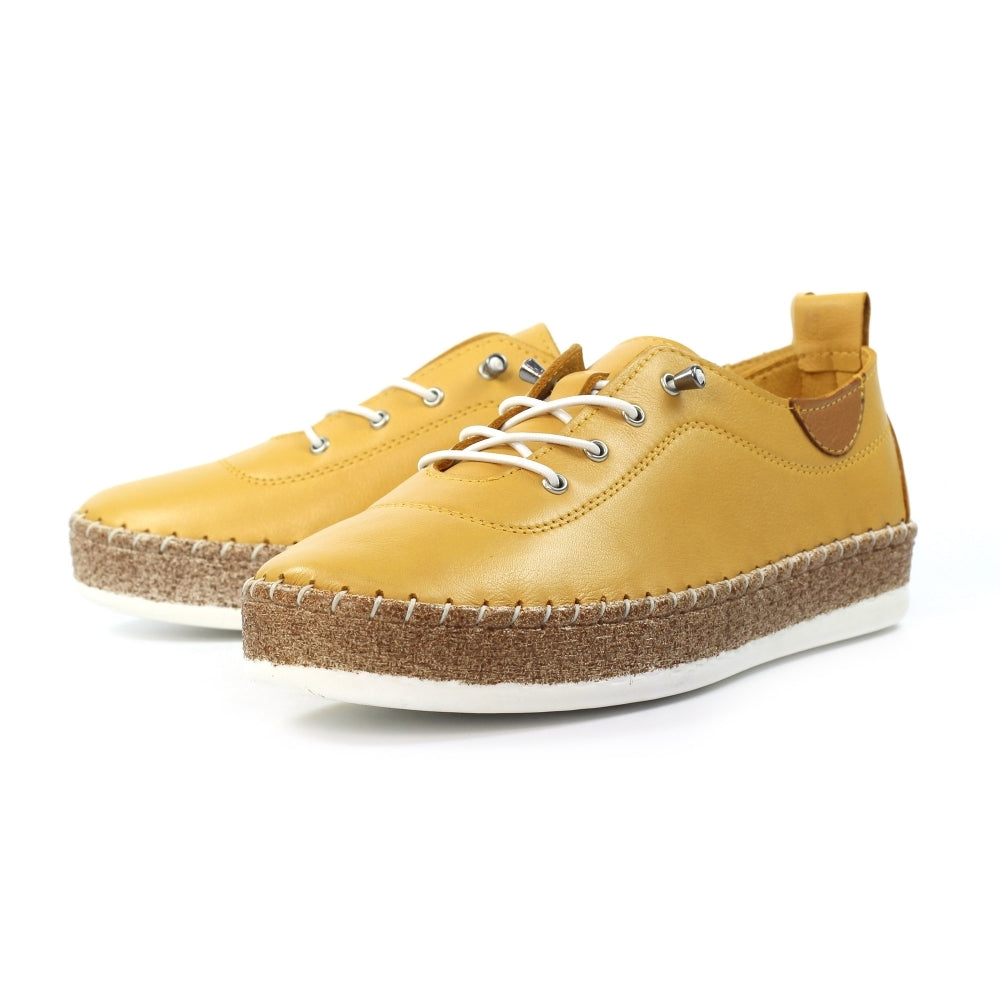 Lunar Evie Mustard Lea. Plimsoll