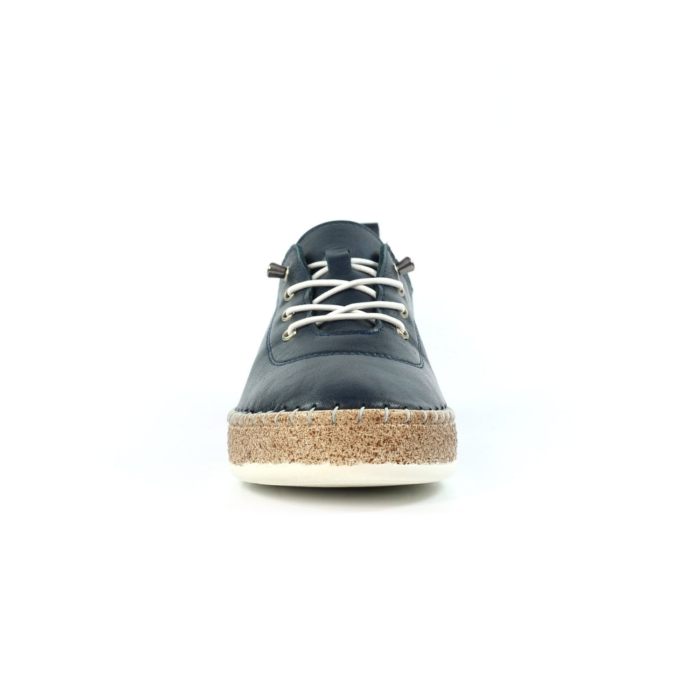 Lunar Evie Navy Lea. Plimsoll