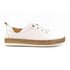 Lunar Evie White Lea. Plimsoll