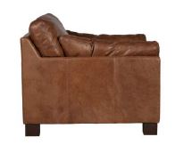 Halo Gable  3 Seater Full Aniline Leather Sofa Antique Whiskey