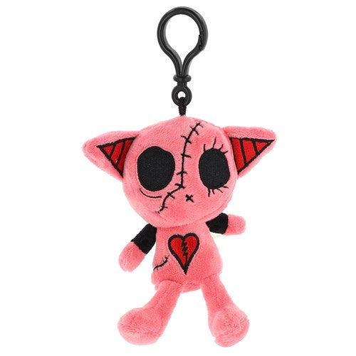 Gus Fink Plush Clip Kitix Hot Pink
