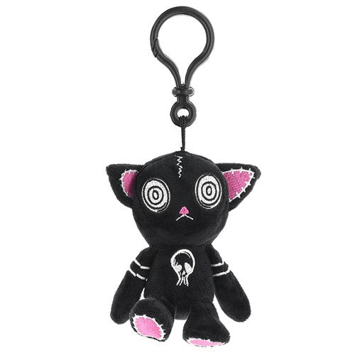 Gus Fink Plush Clip Hypno Cat Black
