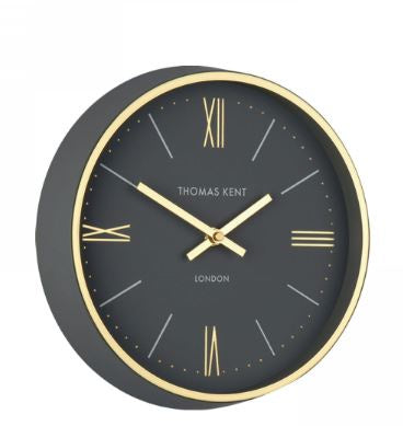 Thomas Kent 10 Inch Hampton Charcoal Wall Clock