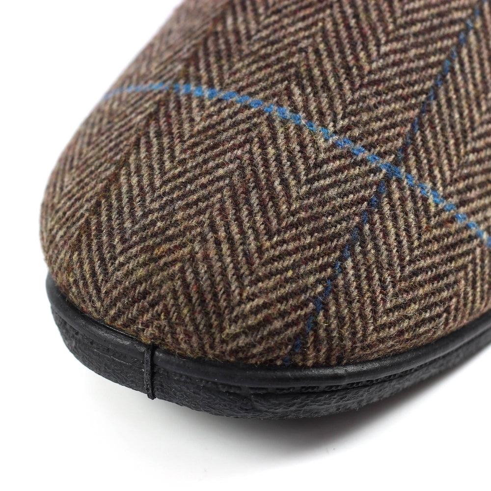 Goodyear Harrison Brown Tweed Slipper