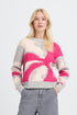b.young Omea Abstract Jumper Abstract Phlox Pink
