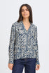 Fransa Ariana Blouse Art Lines Navy
