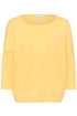 Saint Tropez Mila R-Neck Pullover Lemon Drop Melanage