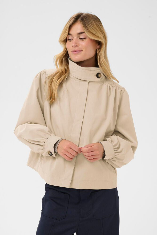 Saint Tropez Olina Short Jacket Oxford Tan