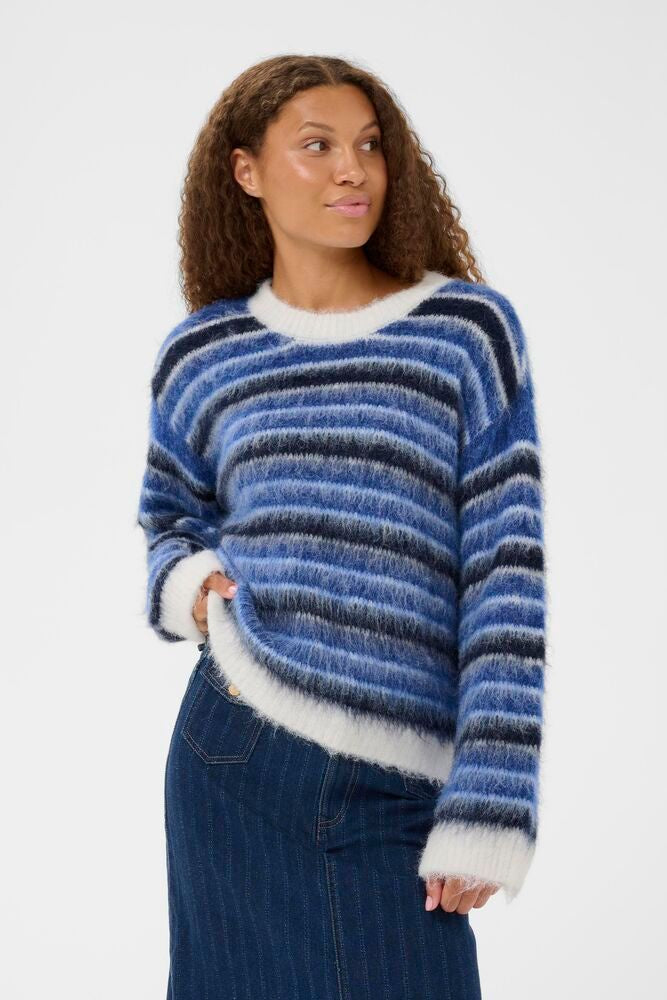 Saint Tropez Olma Pullover K.Blue Ice Navy Stripes