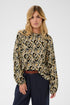 Saint Tropez Osina Blouse Tannin Blurry Animal