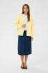 Saint Tropez Ottoline Open Cardigan Lemon Drop Melange