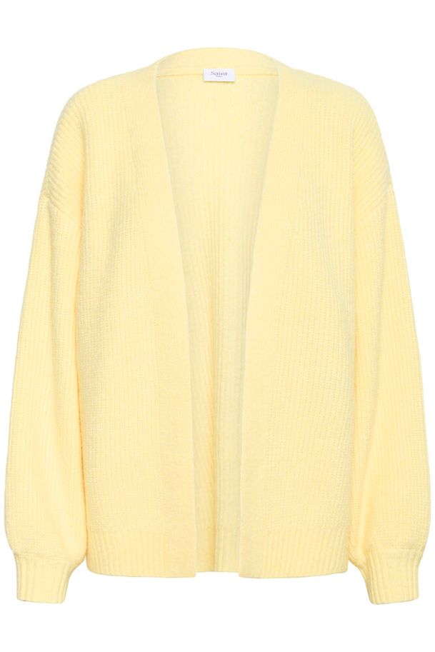 Saint Tropez Ottoline Open Cardigan Lemon Drop Melange