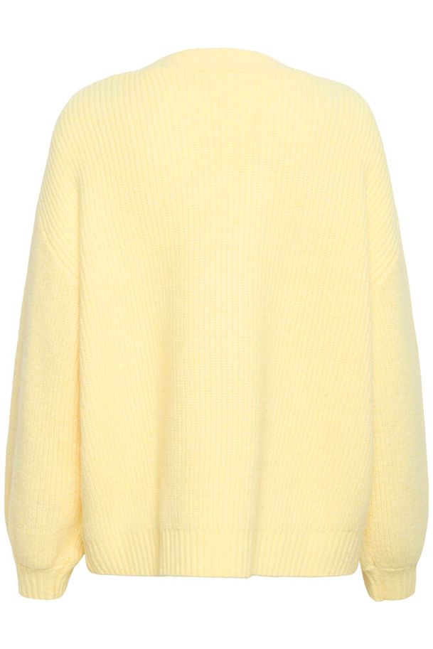 Saint Tropez Ottoline Open Cardigan Lemon Drop Melange