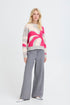 b.young Omea Abstract Jumper Abstract Phlox Pink