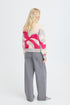 b.young Omea Abstract Jumper Abstract Phlox Pink
