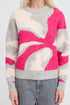 b.young Omea Abstract Jumper Abstract Phlox Pink