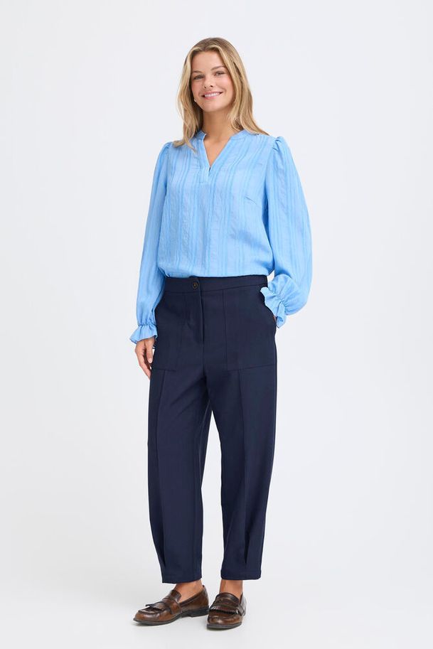Fransa Abigail Trousers Navy Blazer Melange