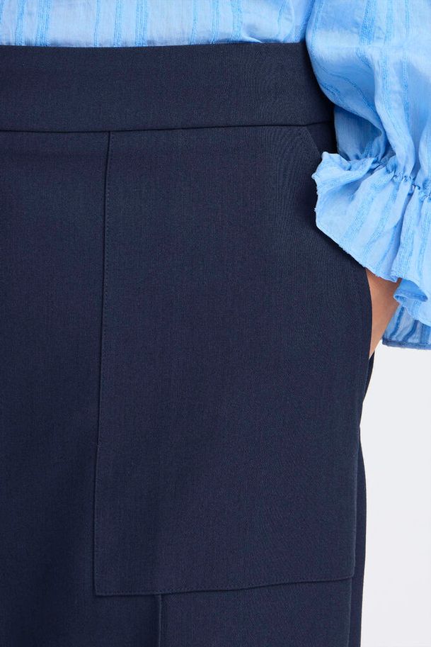 Fransa Abigail Trousers Navy Blazer Melange