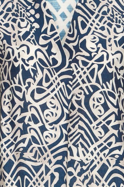 Fransa Ariana Blouse Art Lines Navy